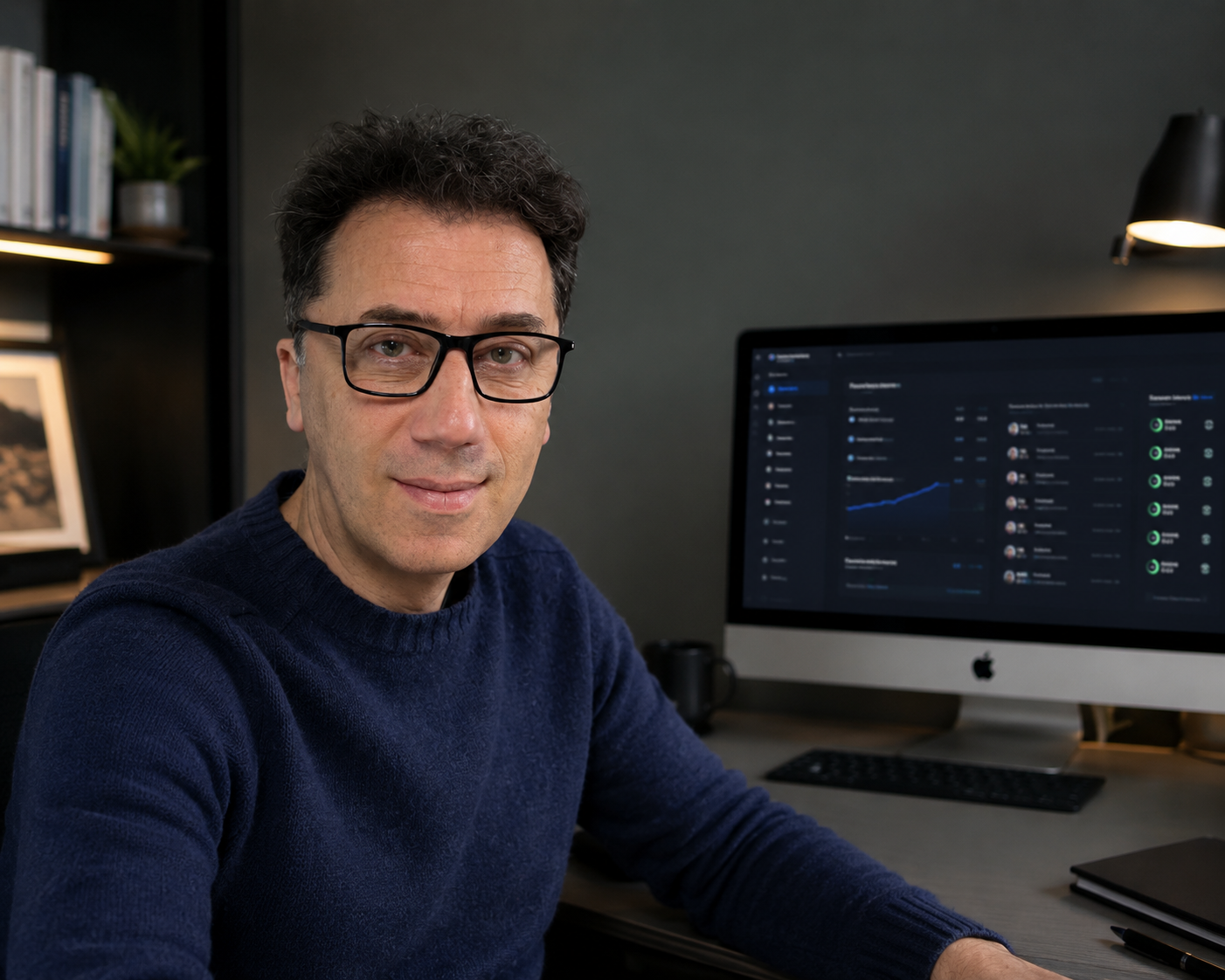 Franco Simonelli al lavoro